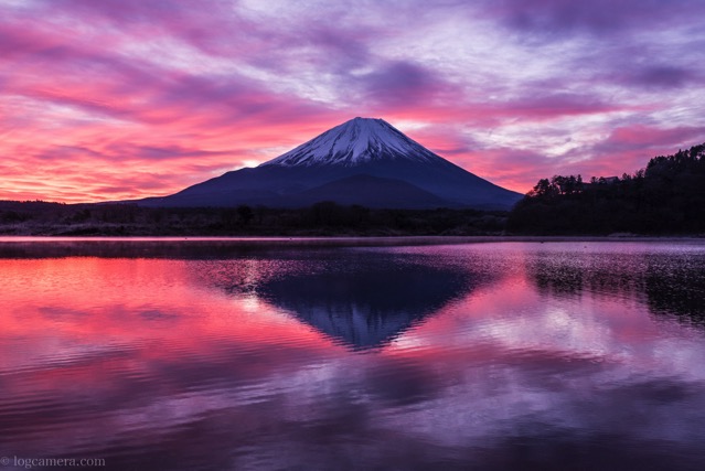富士山の夕焼け