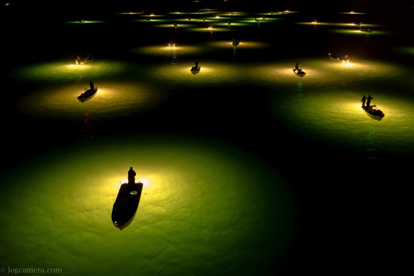 まるで宇宙のような幻想的な光景！吉野川のシラスウナギ漁を撮影してきた！