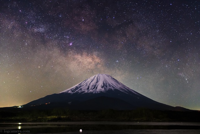 富士山　天の川　５０mm