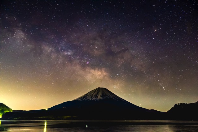 富士山　天の川