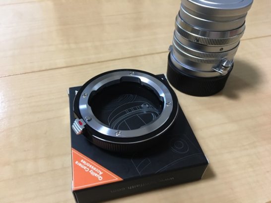 K＆F CONCEPTのマウントアダプターをα7Ⅱにつけてライカレンズを