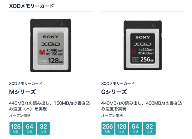 Z7用にSONYのGシリーズXQDカードを買ってきた！ | ログカメラ