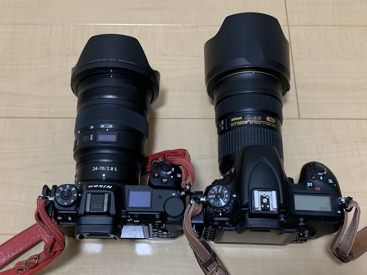 Z７とD750　２４−７０mm比較