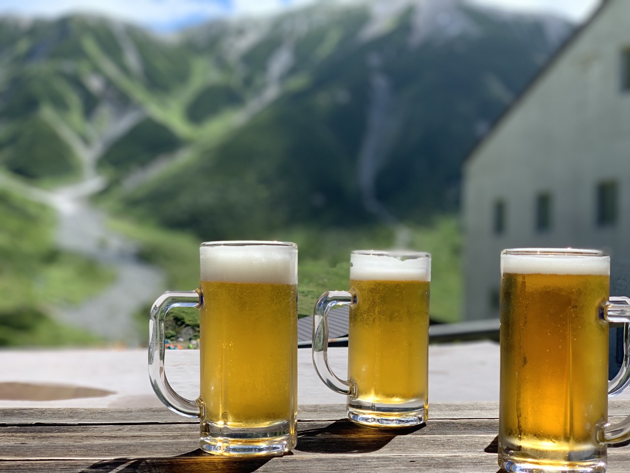 立山とビール