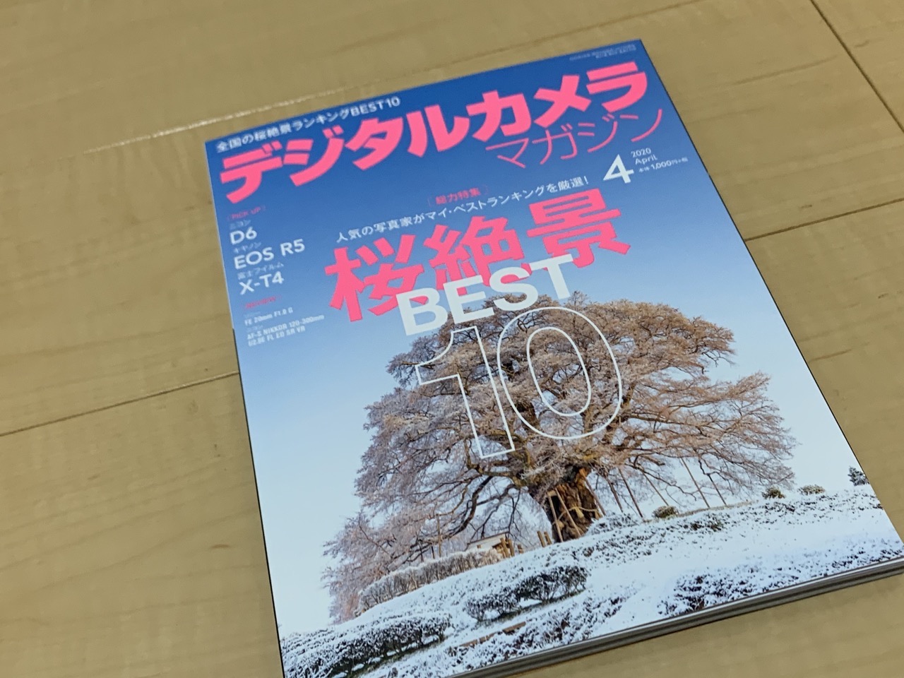 デジタルカメラマガジン4月号「桜絶景BEST10」で記事を書かせてもらいました！